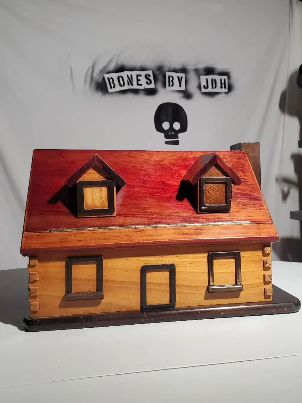 Wood House Jewelry Box - shipping included